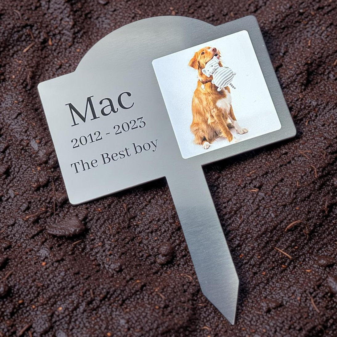 personalised pet memorial garden stake