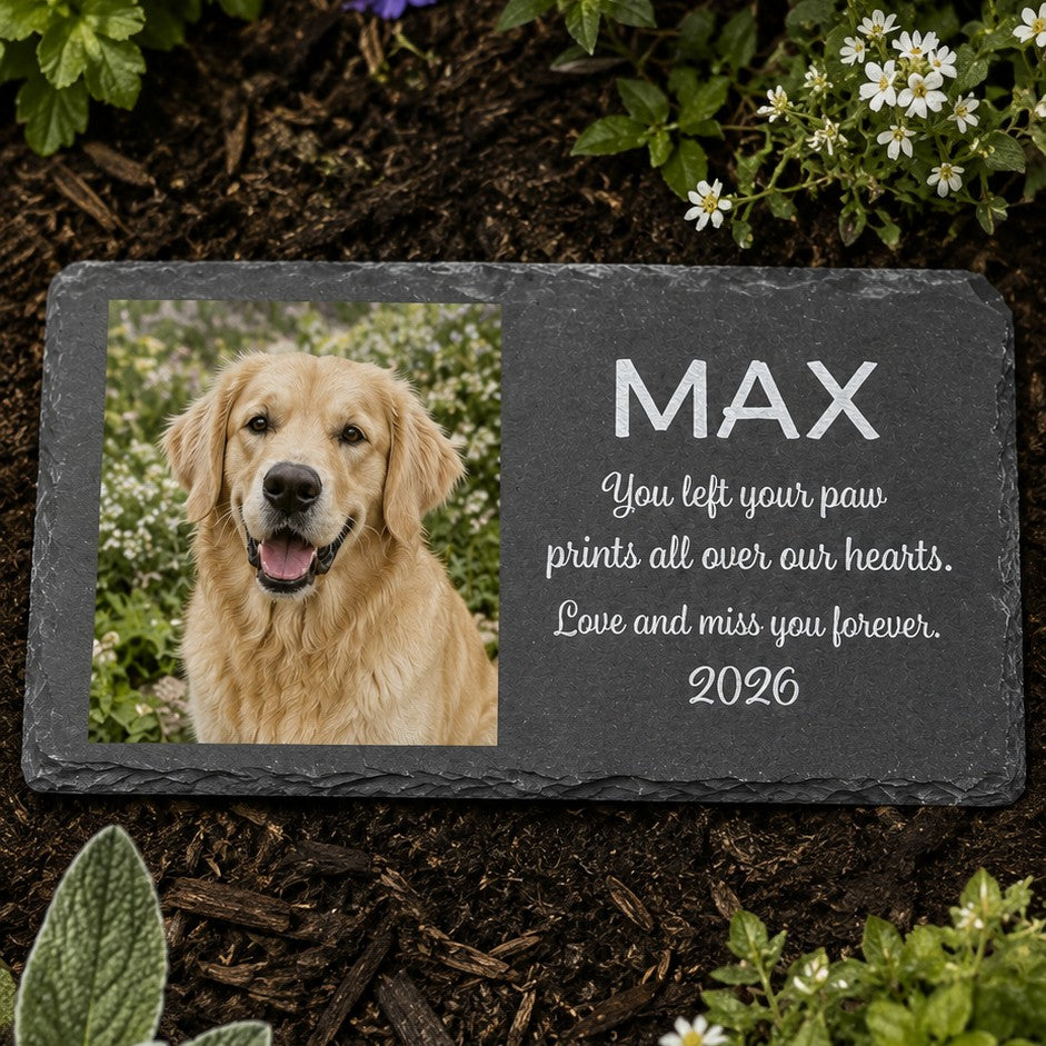 pet memorial slate plaque