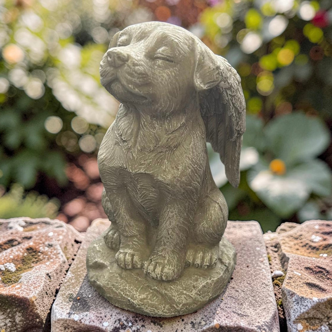 dog memorial garden statue