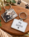 pet memorial photo keyring