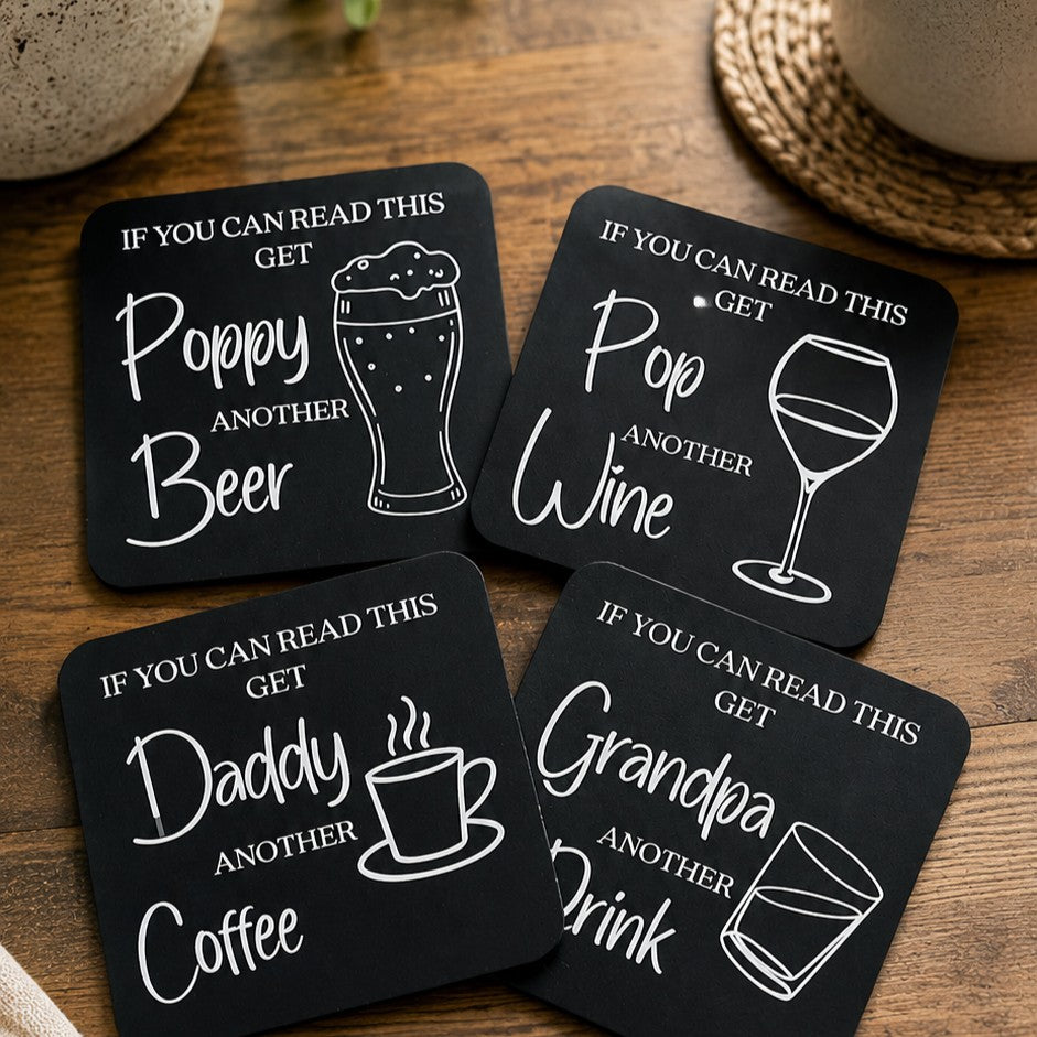 personalised coaster for fathers day
