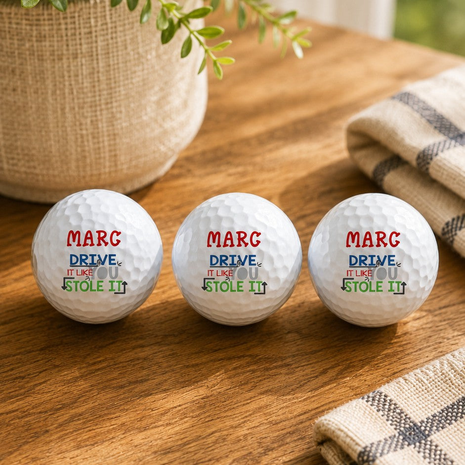 personalised golf balls