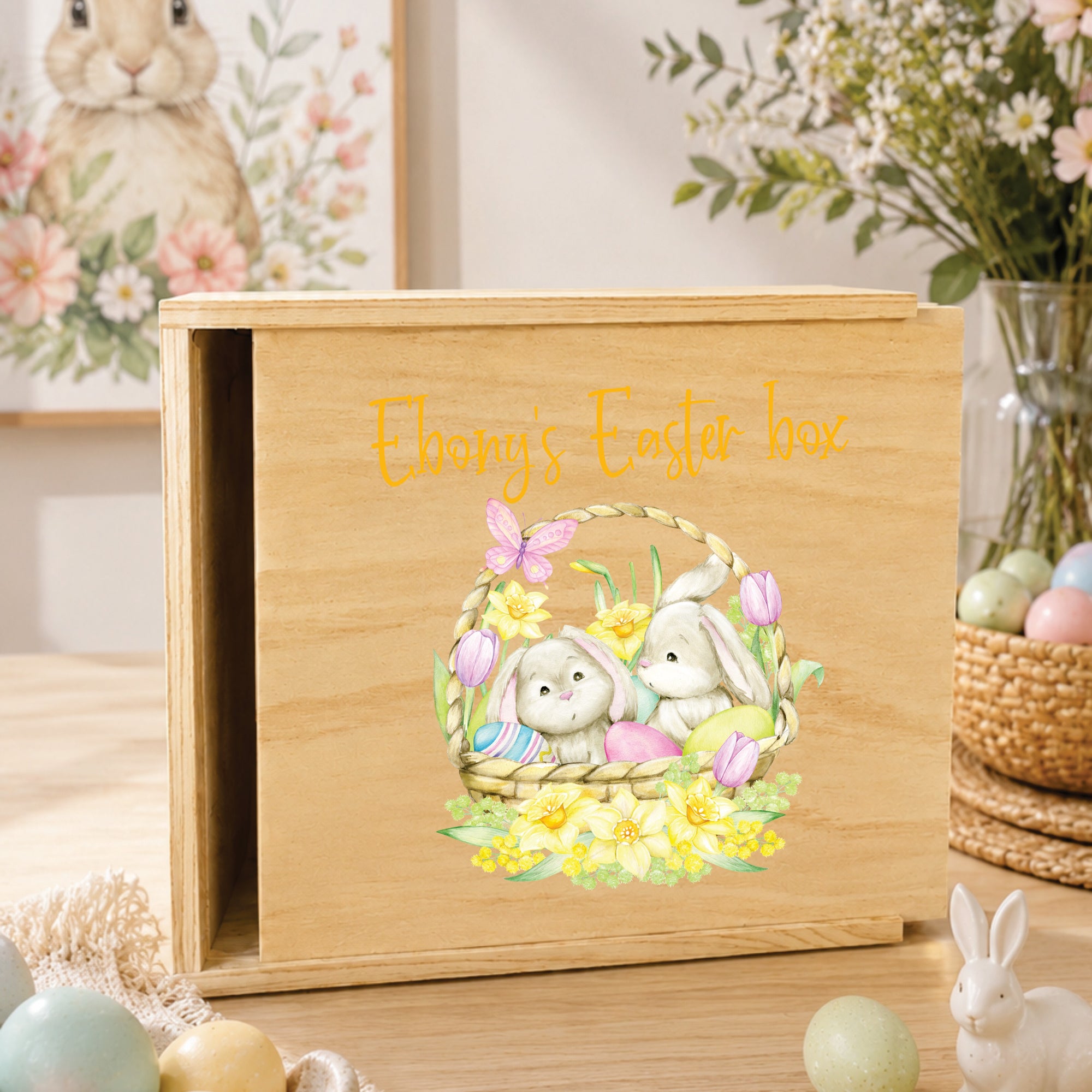 Personalised Easter Box - Bunny Basket