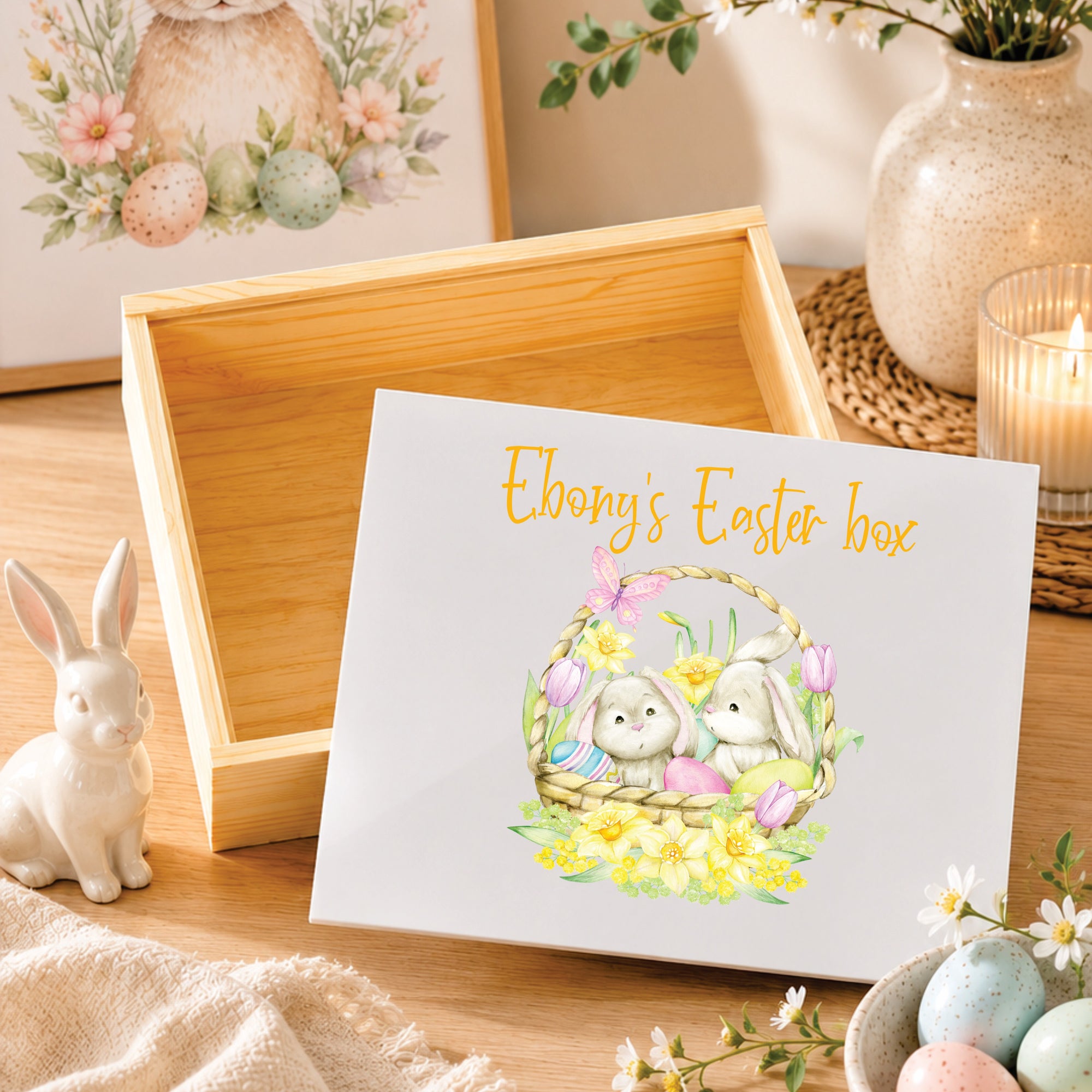Personalised Easter Box - Bunny Basket