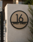 house number sign