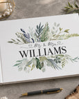 custom wedding guest book