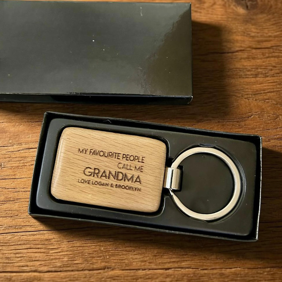 engraved keyring - favourite people