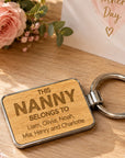 personalised keyring for her
