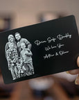 engraved wallet card