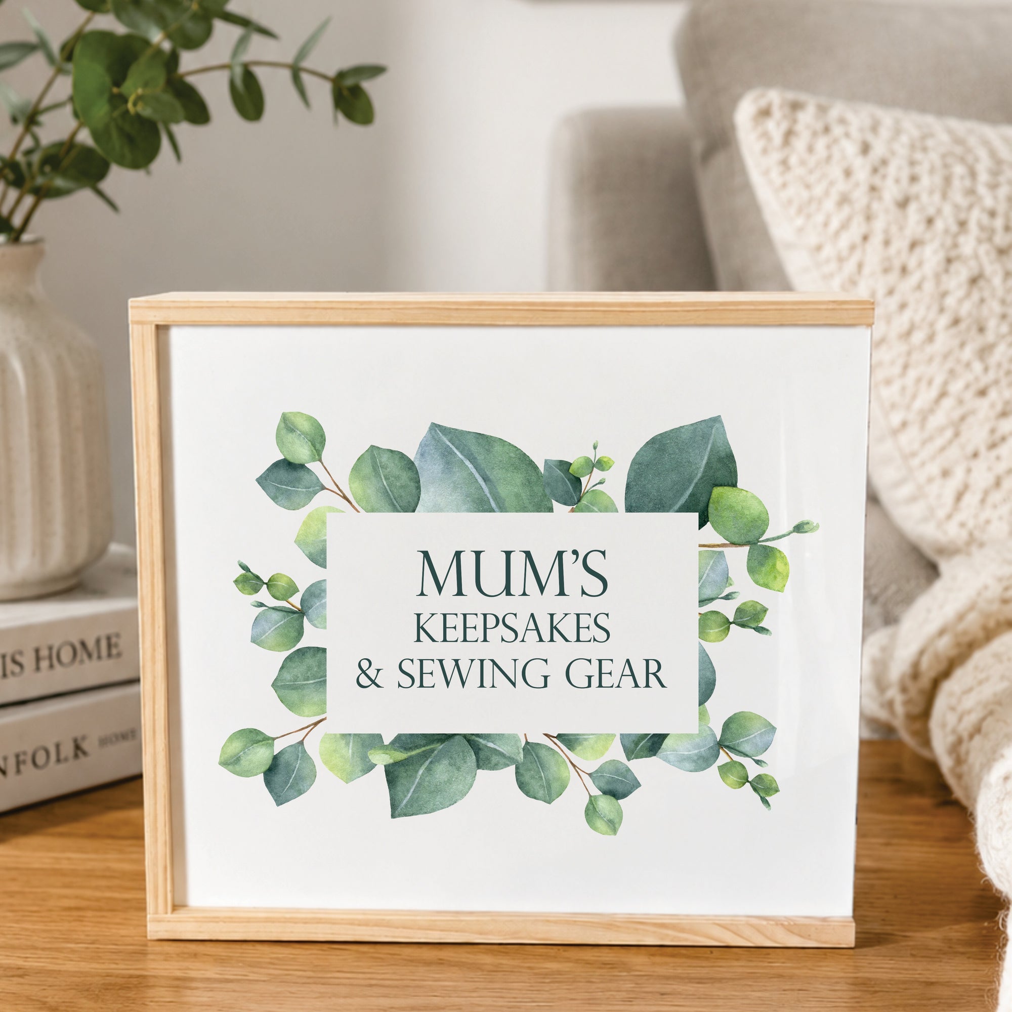 Eucalyptus Frame - Wooden Keepsake Box