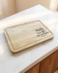 wedding gift personalised serving board for couple