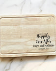 personalised happily ever after chopping board