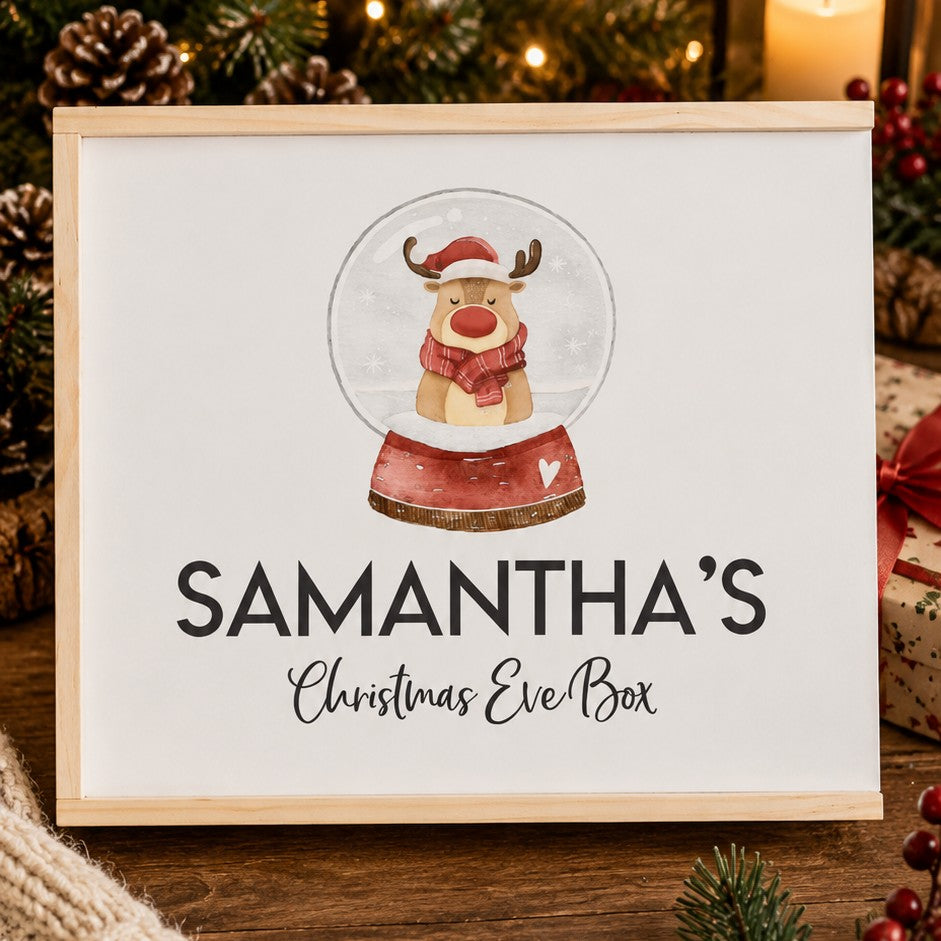 large wooden christmas eve box