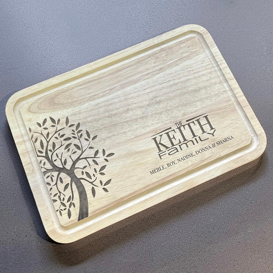 engraved serving board