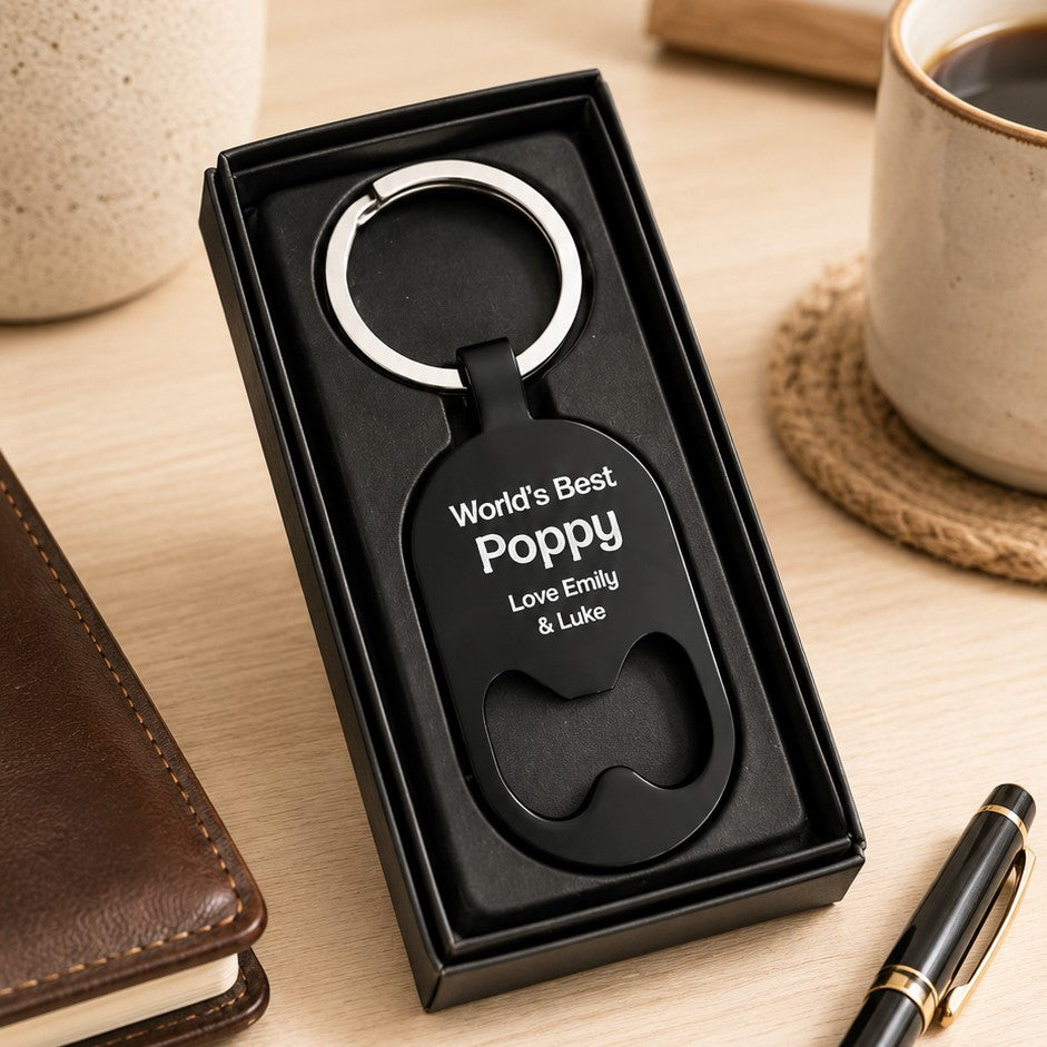 personalised bottle opener keyring