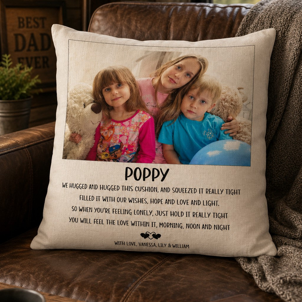 photo cushion for fathers day