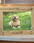 Custom dog remembrance photo frame keepsake