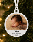 first christmas white ornament