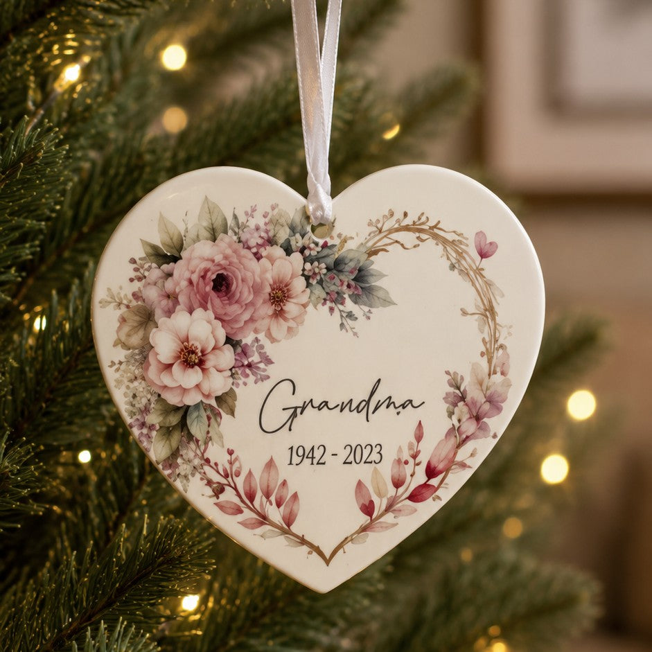 floral tribute ornament