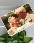 memorial memory box Custom remembrance tin with photo and name