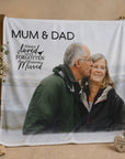 memorial photo blanket