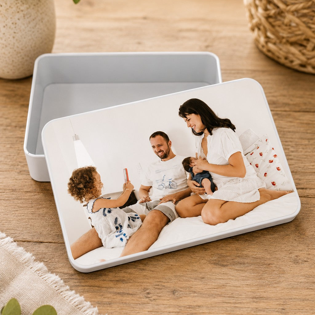 photo keepsake tin