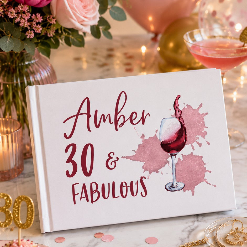 personalised birthday guestbook