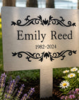 decorative engraved garden plaque