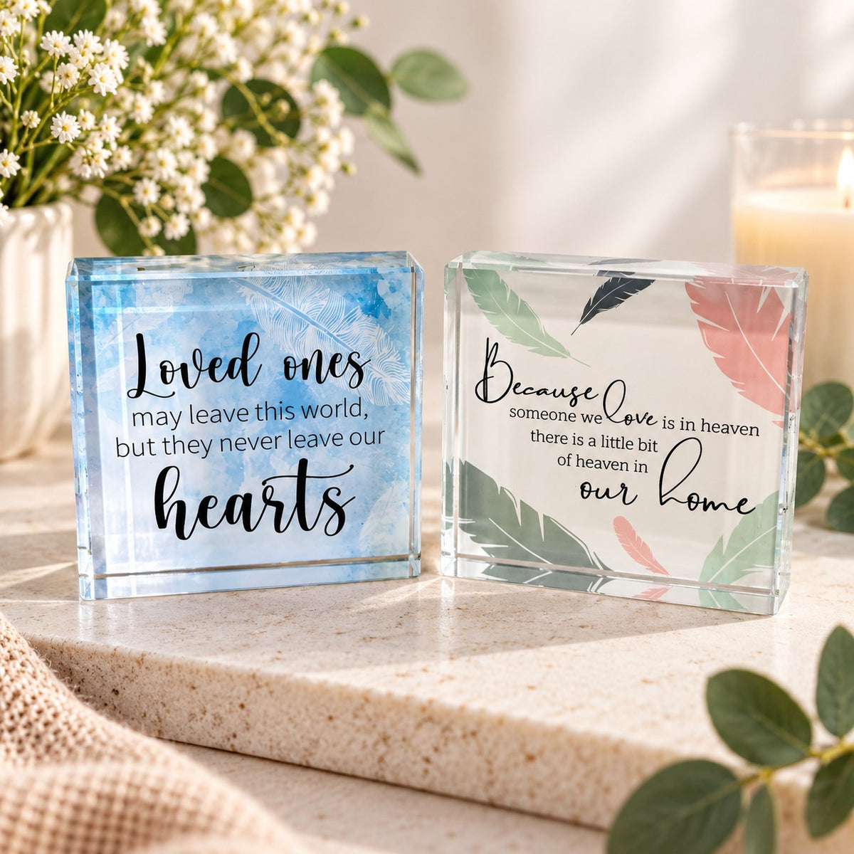 glass memorial plaques