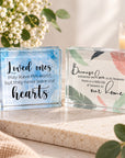 glass memorial plaques