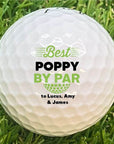 personalised golf balls Custom golf balls gift for Poppy Father’s Day