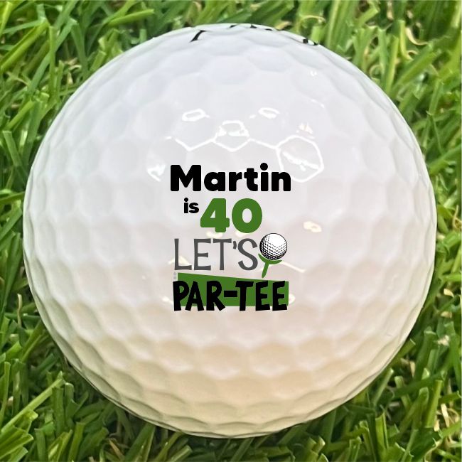 personalised golf balls