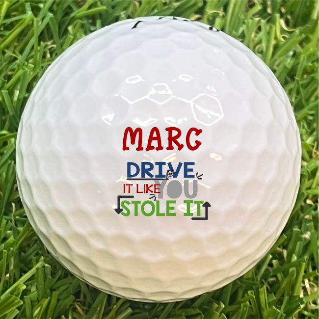 personalised golf balls