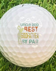 Personalised golf balls godfather keepsake