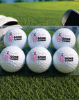 personalised wording clubbing golf balls