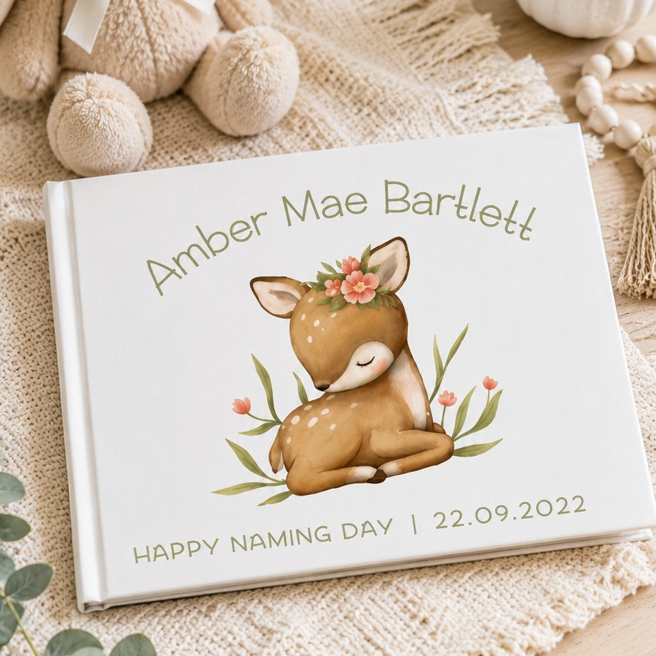personalised baby guest book