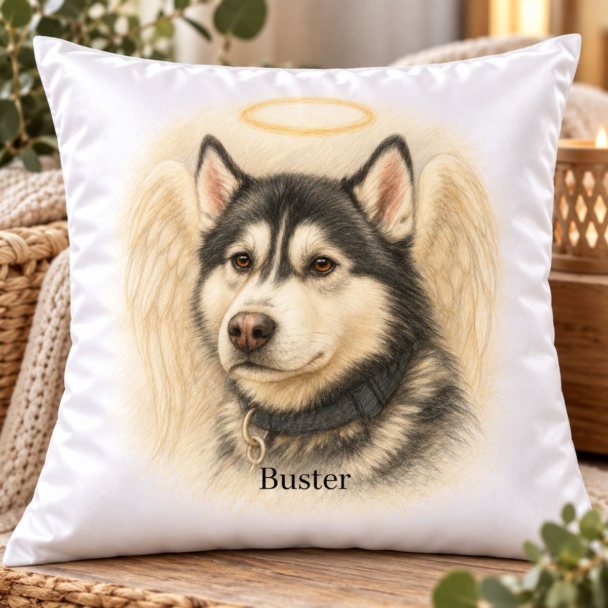 dog memorial cushion