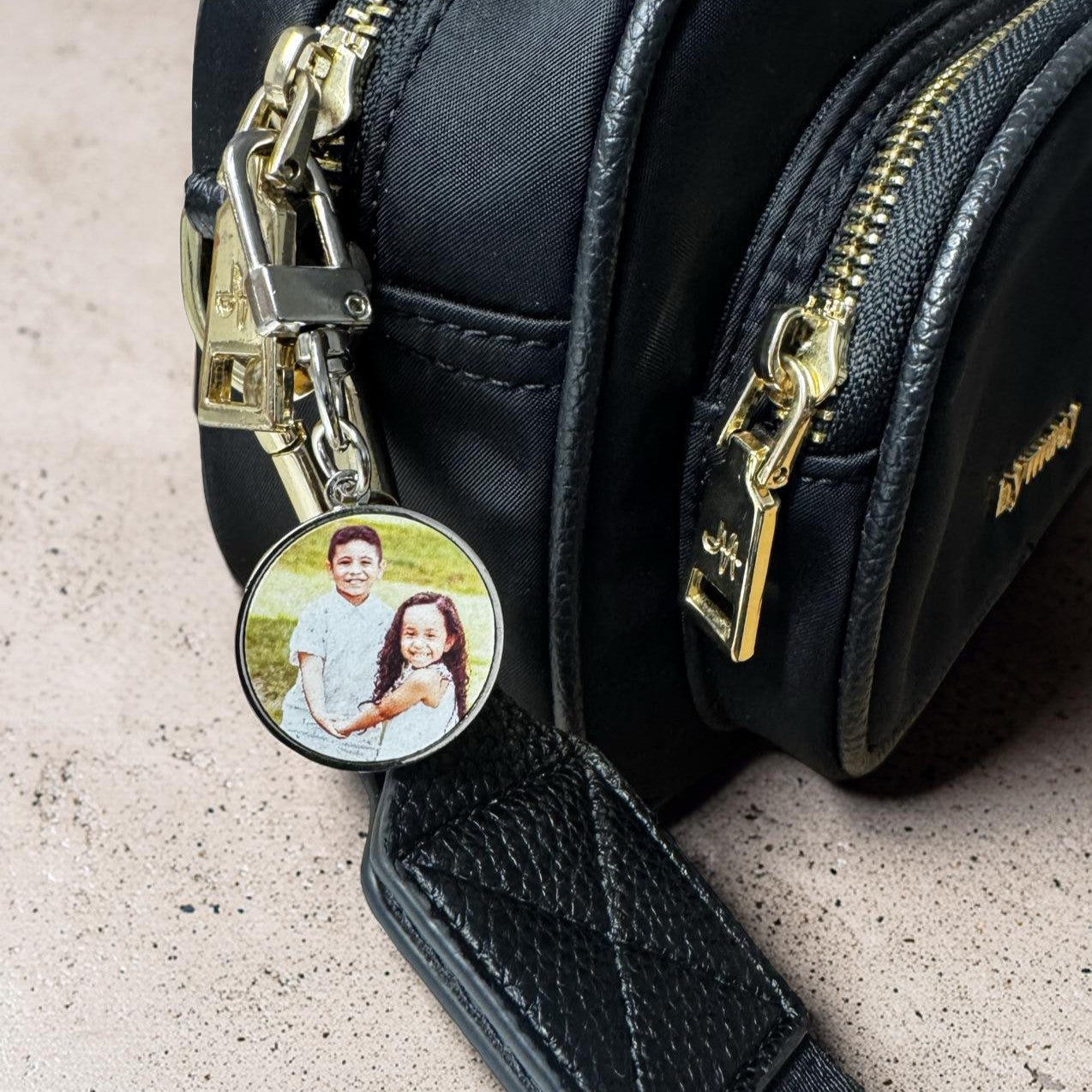 Custom photo handbag clip gift for Mum