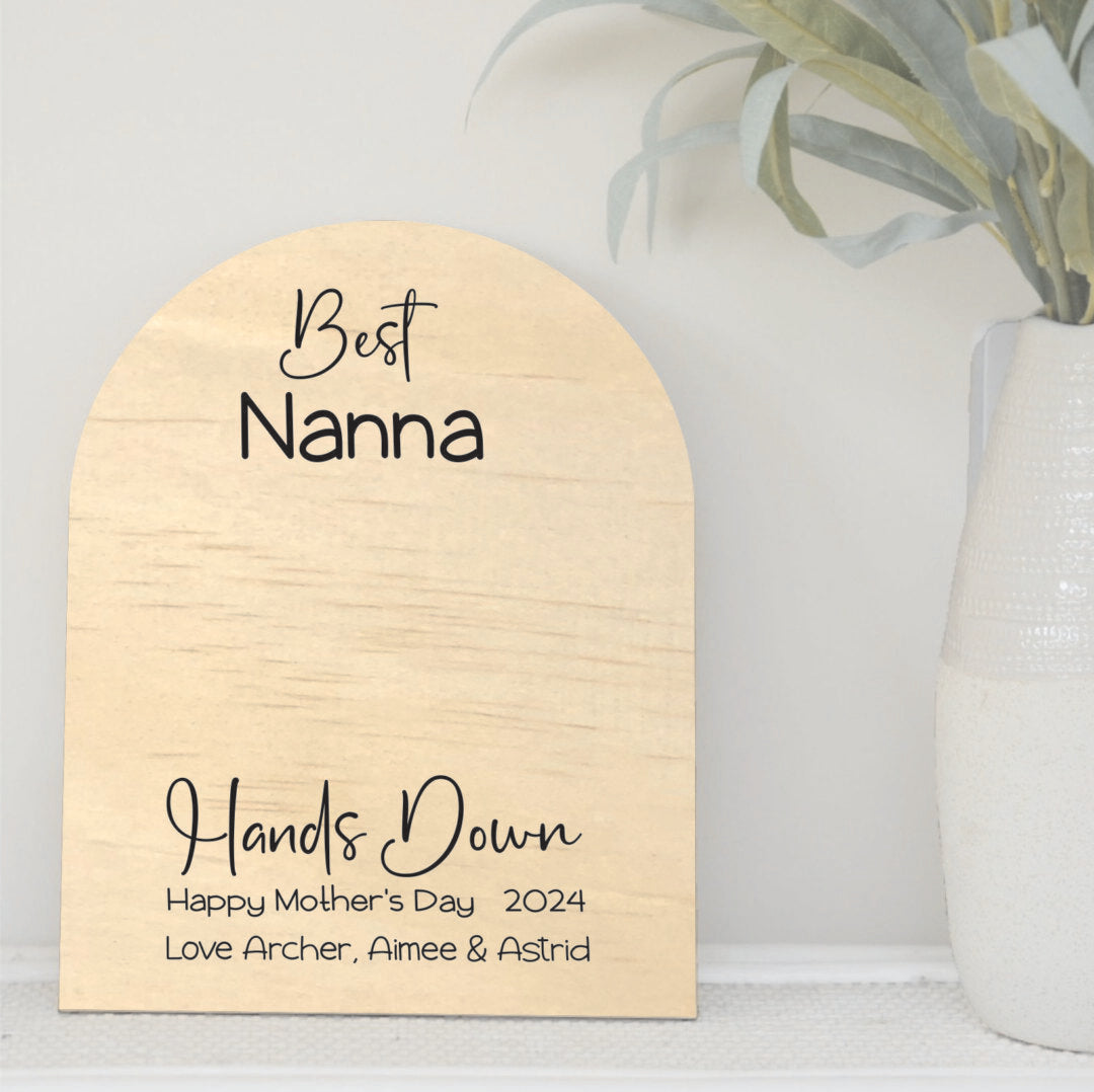 mothers day gift, hand print plaque