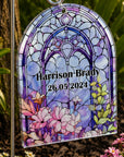 stained glass effect memorial sign