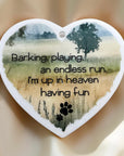 pet sympathy ornament with watercolour design
