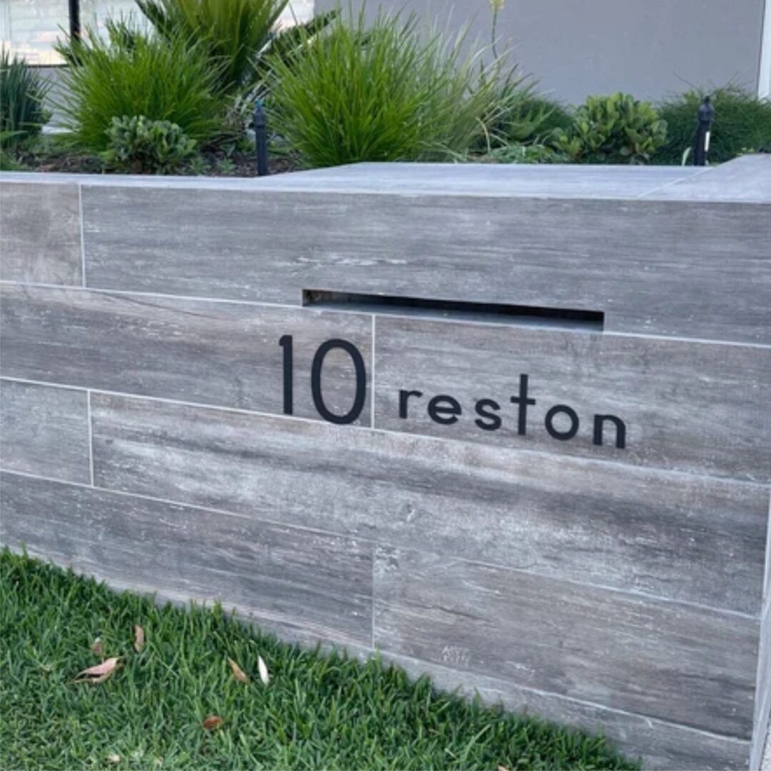 address sign