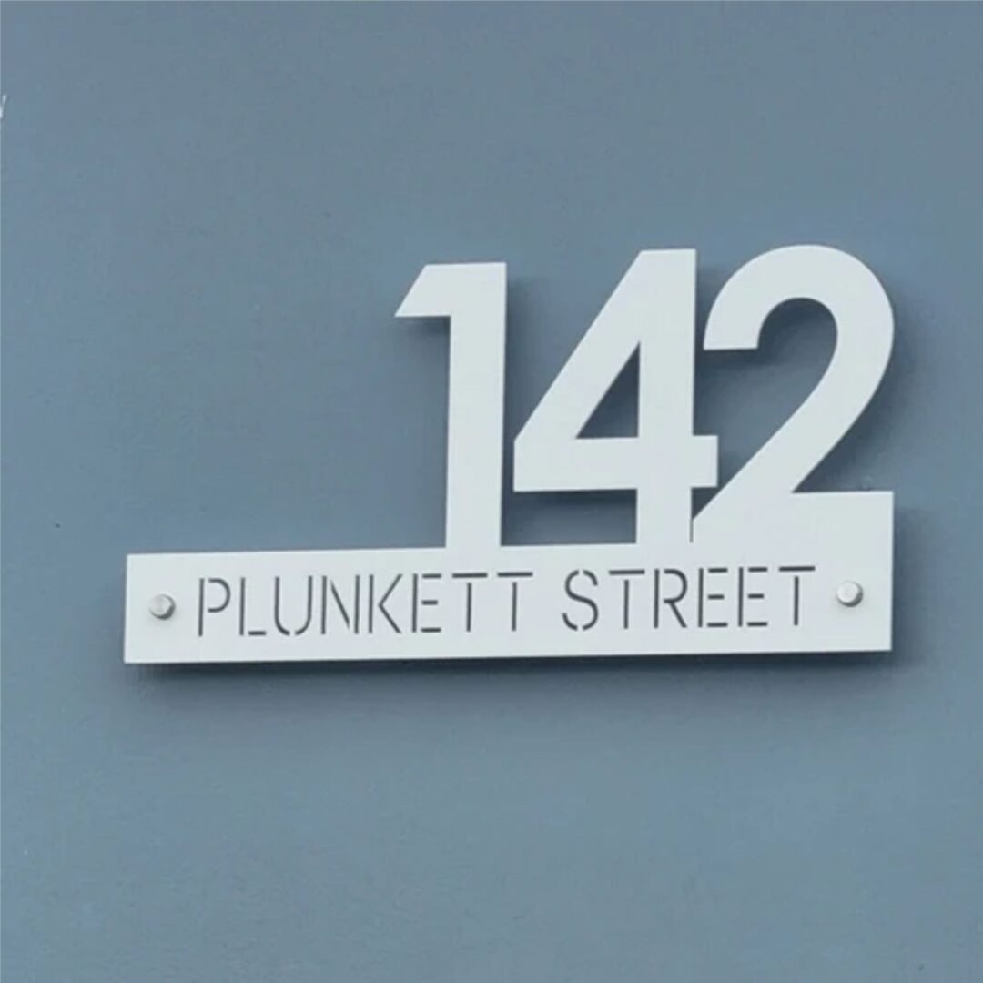 corporate gift house address sign