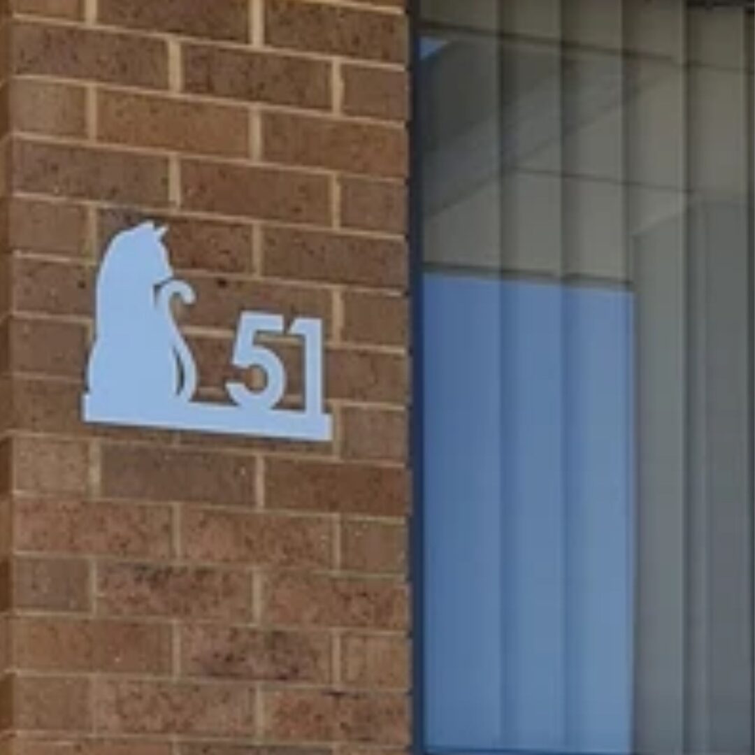 house number sign