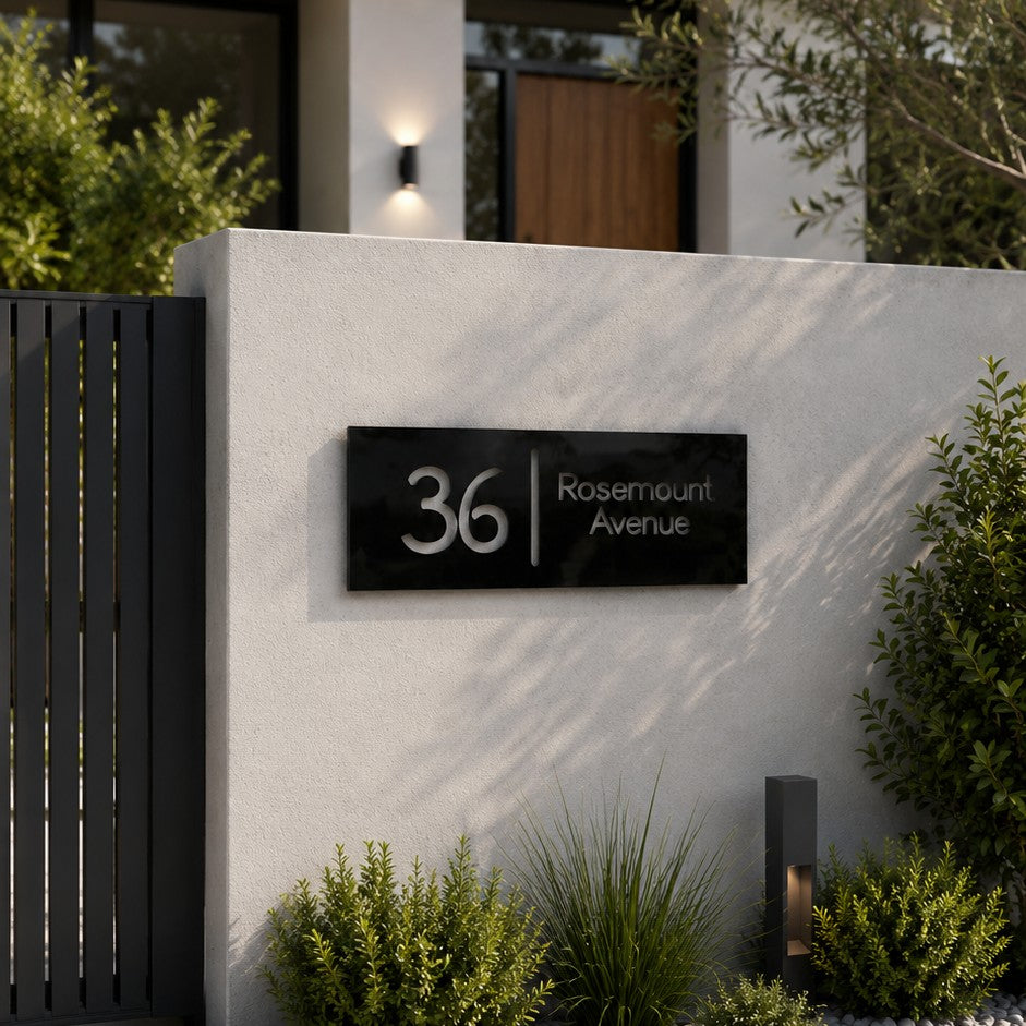 address sign
