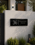 address sign