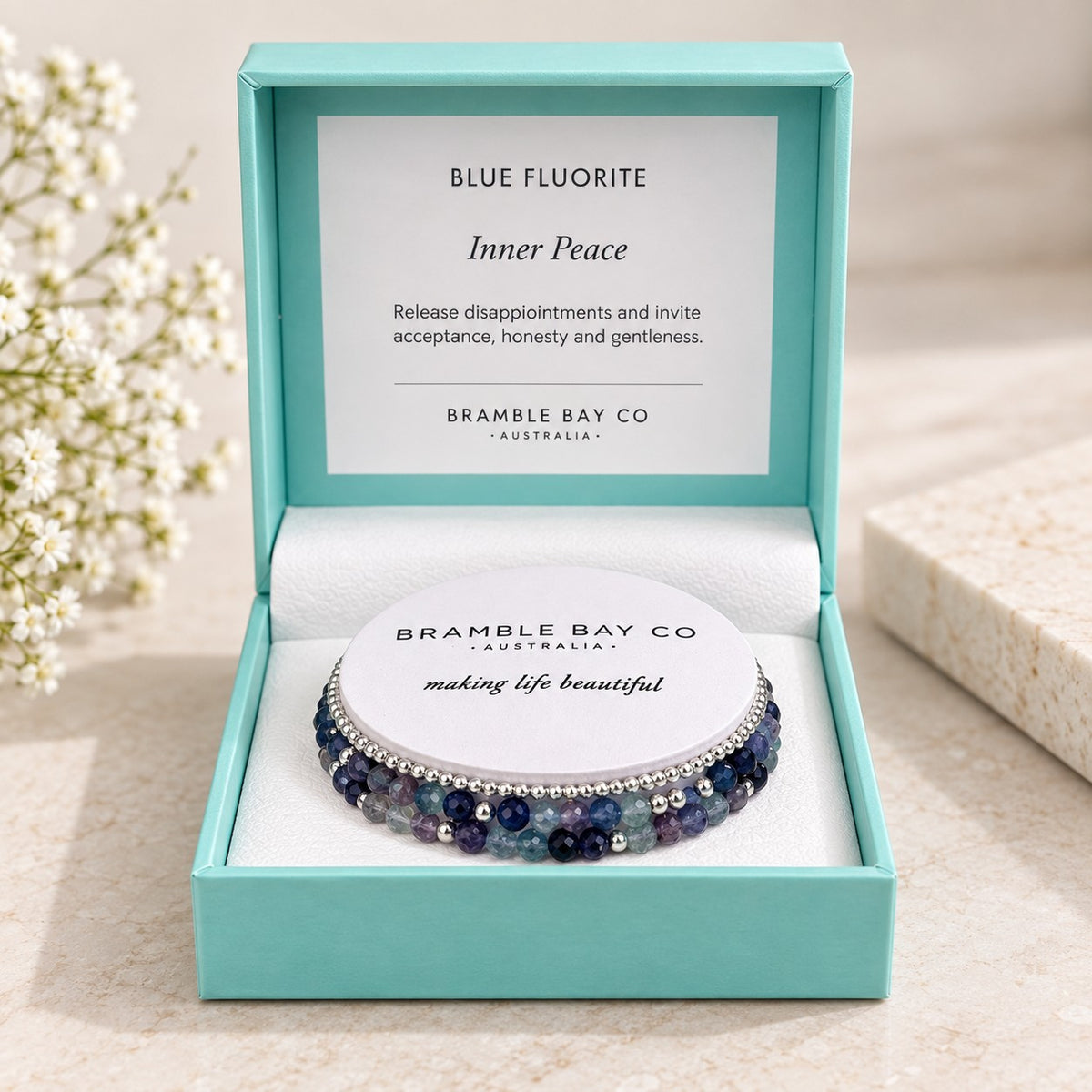 blue fluorite bracelets