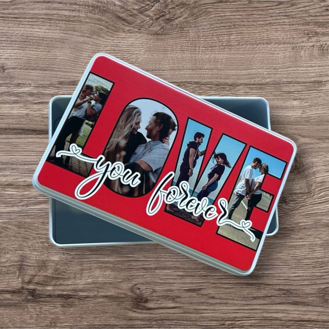 Love you forever Collage tin