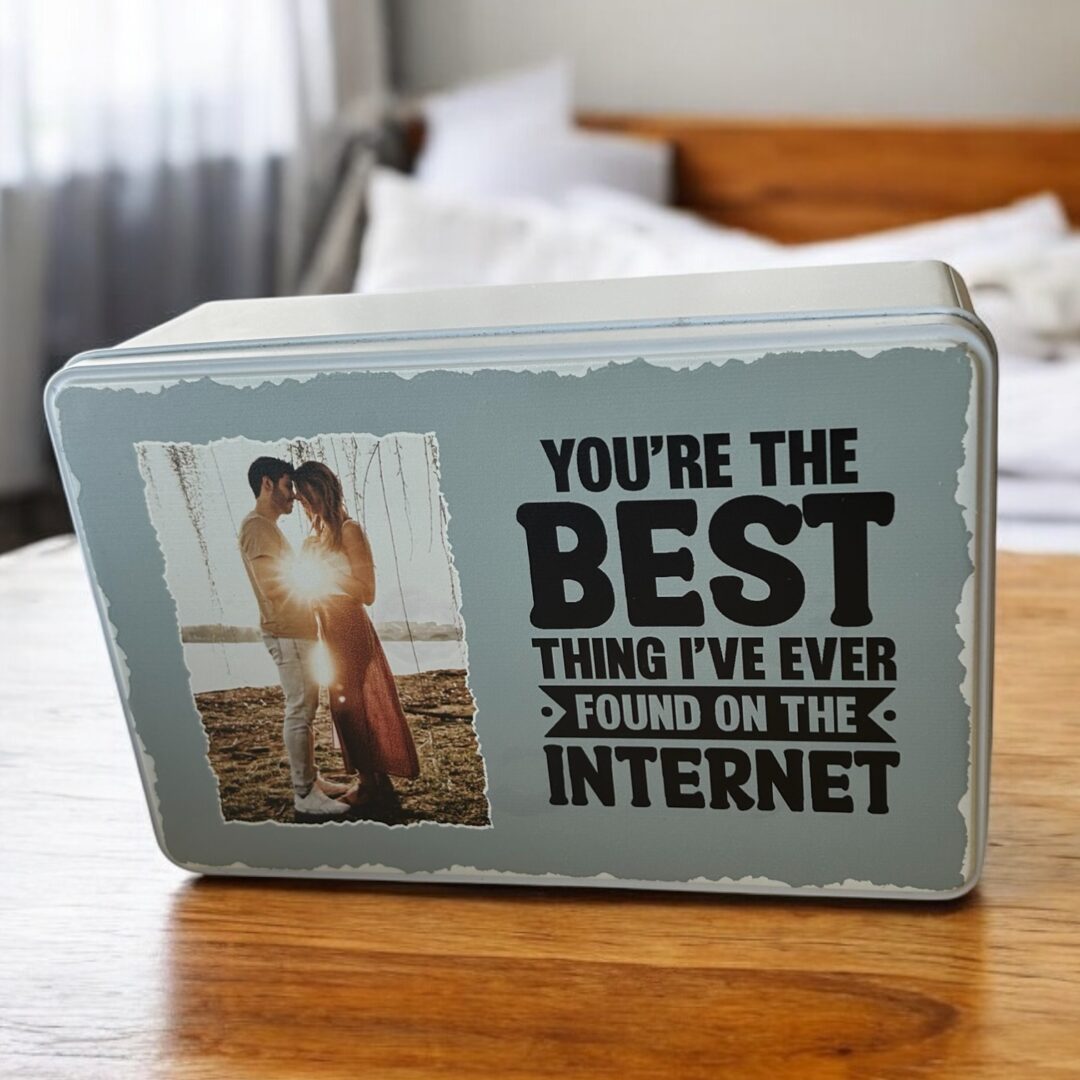 valentines day tin, personalised valentines