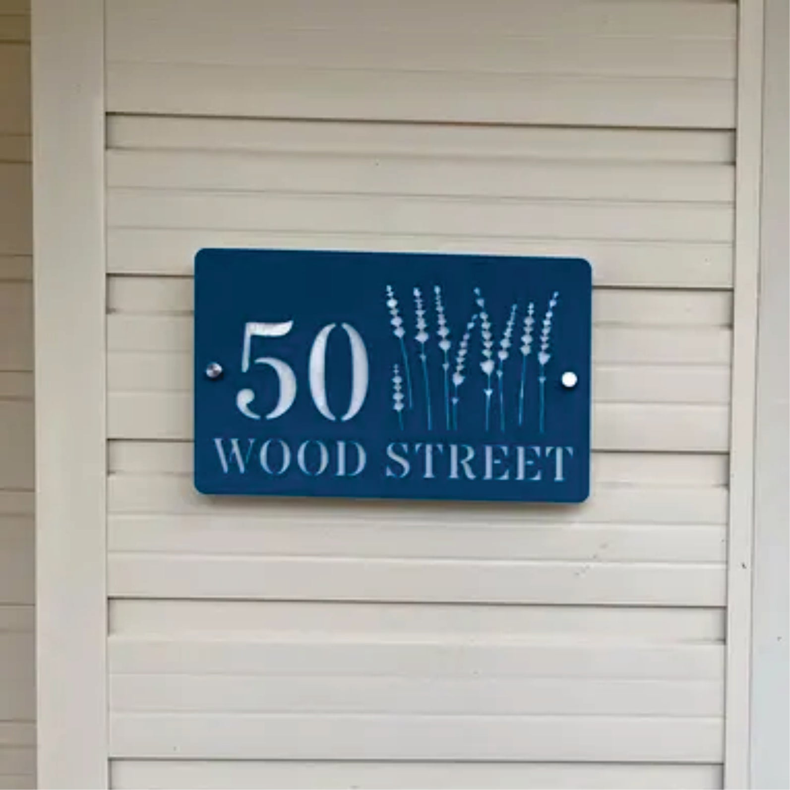 3D Street Number Sign Floral